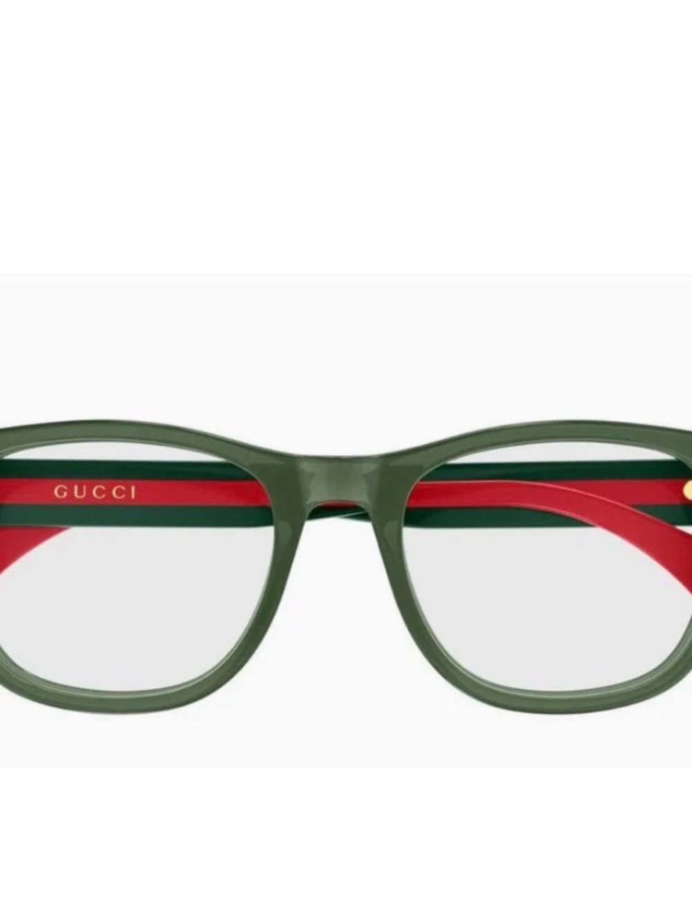 New Gucci Eyeglasses  Urban GG0004O- 004 GREEN Plastic 53-19-145 - Picture 2 of 2